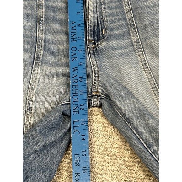 Madewell Jeans Wide Sweep Trouser Womens 25 Blue Denim High Waist Denim - Picture 11 of 13